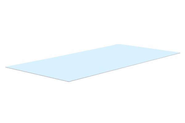Glasplatte Lenox 167x81 cm klarglas